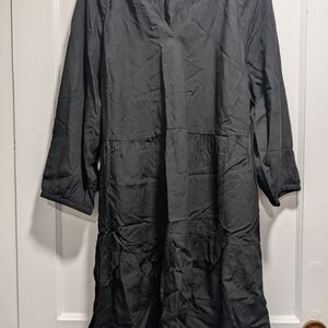 Elegant Black Long Sleeve Dress